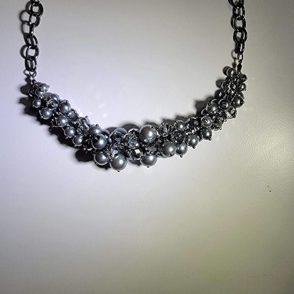 Chunky Silver Balls Beads on 24" Chain - Picture 4 of 5